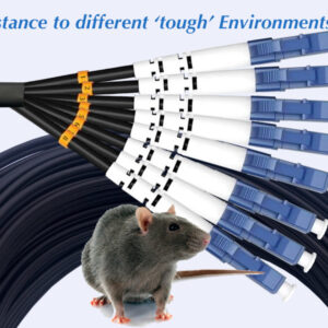 Elfcam® – Câble Fibre 8 Fibres avec Connecteurs 4x Duplex LC/UPC vers 4x Duplex LC/UPC, Fibre Optique Monomode 9/125…