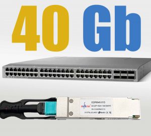 40G QSFP+ SR4 Transceiver Module QSFP+ 40GBASE-SR4 850nm 100m MPO, compatible avec Nvidia/Mellanox/Arista/Cisco/HPE/Junipe…