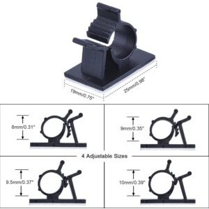 Clips de Câble Adhésif Réglable pour Gestion de Câble à Fibre Optique (Ref:2864)