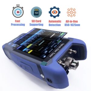 ELF-3800 OTDR pour FTTH, 1310nm / 1550nm 24dB / 22dB, Portable 4 en 1 OTDR + VFL+ OPM + OLS (Ref:5399)