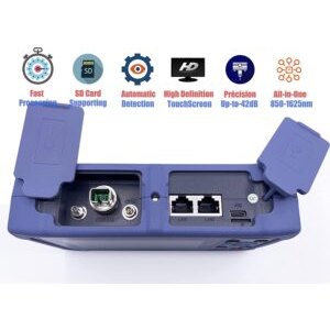 Elfcam – OTDR pour FTTH, 26dB/24dB Monomode 1310nm / 1550nm, Portable 4 en 1 OTDR + VFL+ OPM + OLS, OTDR Testeur Fib…