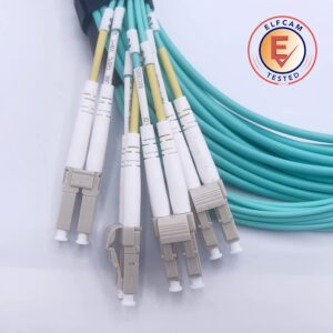 Câble Fibre Optique MPO Femelle vers 4 LC/UPC Duplex 8 Fibres OM3 Multimode 50/125um Câble Breakout (Ref:6782)