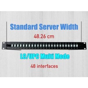 Elfcam® – Tiroir Optique 48 Ports LC/UPC Multimode OM3 OM4. Équipé de 48 Ports de LC/UPC Multimode, Installation dan…