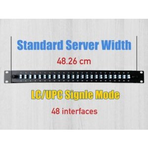 Elfcam® – Tiroir Optique 48 Ports LC/UPC Monomode OS2 Équipé de 48 LC UPC Monomode, Installation dans Tous Les Racks…