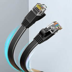 Elfcam® – Câble Ethernet Cat 8, Plat Câble Réseau LAN WAN, 30AWG, 2000Mhz 40Gbps avec Connecteurs RJ45 Haute Qualité…
