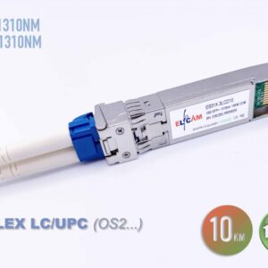 Elfcam® – 10Gb SFP+ Module de Transceiver à Fibre Optique, Connecteur LC/UPC DM (OS2),10GBase-LR SFP+ Module 1310nm,…