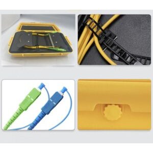 Elfcam® – Bobines amorces, Boîte de Câble de Lancement de Fibre Optique OTDR SC/APC-SC/APC, OTDR Outil de Test de Fi…