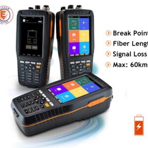 Elfcam® – ELF-290 Mini Réflectomètre à Fibre Optique Portable OTDR Monomode 1310nm / 1550nm, 24dB / 22dB, Portable 4…