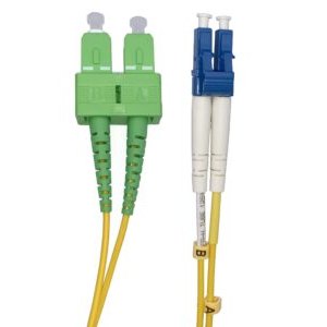Câble à Fibre Optique SC/APC à LC/UPC OS2 Duplex(Ref:405)