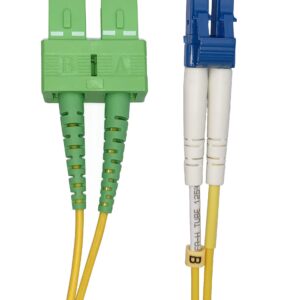 Câble à Fibre Optique SC/APC à LC/UPC OS2 Duplex(Ref:405)