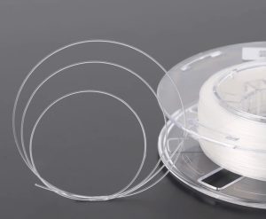 Elfcam® – Câble Fibre Optique Invisible/Transparent, Fibre Optique Monomode 125µm OS2, Gaine en Nylon Transparent, I…