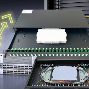 Elfcam® – Tiroir Optique 48 Ports LC/APC Monomode. Équipé de 48 Ports de LC/APC Monomode, Installation dans Tous Les Racks…