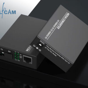 Lot de 2 Convertisseur Fibre Ethernet, Convertisseur de Média SFP Inclus, Jusqu&rsquo;à Une Distance de 20KM sur Fibre Opt…