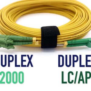 Câble à Fibre Optique E2000/APC à LC/APC OS2 Duplex (Ref:3188)