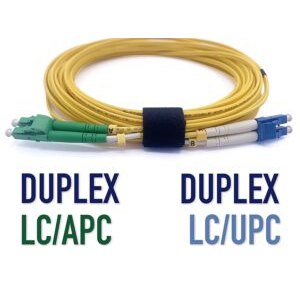 Câble à Fibre Optique LC/APC à LC/UPC Monomode Duplex (Ref:3894)