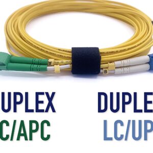 Câble à Fibre Optique LC/APC à LC/UPC Monomode Duplex (Ref:3894)