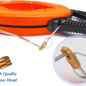 Aiguille Tire-fil de Fer Pour Câbles Fibre Optique (FTTH & FTTx) et Éléctrique, orange (Ref:5027)