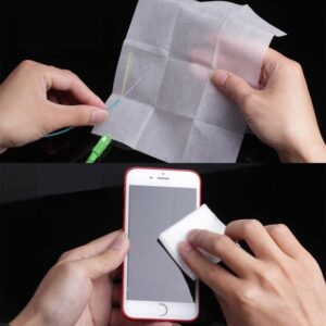 Lot de 50 Papiers de Nettoyage de la Fibre Optique avec l&rsquo;alcohol (Ref:5263)