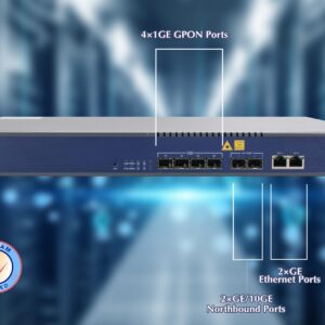 GPON OLT avec 4/8/16 Ports PON, Mettre à Jour Automatique, Gestion Web EMS (16 Ports PON) (Ref:6692)