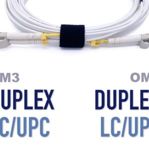 Elfcam® – Câble à Fibre Optique LC/UPC – LC/UPC OM3 Duplex Blanc (Ref: 9113)