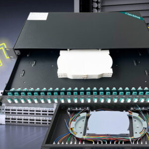 Elfcam® – Tiroir Optique 48 Ports LC/UPC Multimode OM3 OM4. Équipé de 48 Ports de LC/UPC Multimode, Installation dan…