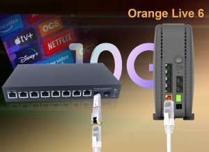 10Gb Commutateur Switch Fibre Optique Compatible avec Freebox Ultra et Orange Livebox 6, avec 2 Ports 10G SFP+ et 8 Ports …