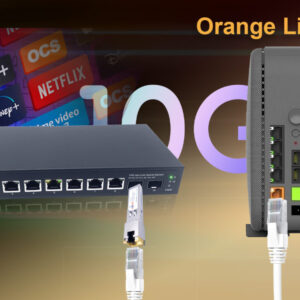 10Gb Commutateur Switch Fibre Optique Compatible avec Freebox Ultra et Orange Livebox 6, avec 2 Ports 10G SFP+ et 8 Ports …