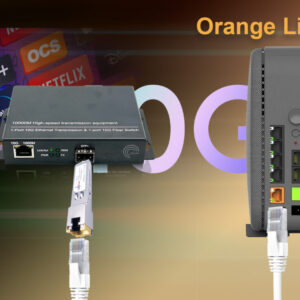 Elfcam® – 10Gb Convertisseur Fibre Ethernet Compatible avec Freebox Ultra, avec 1 Port 10G SFP+ et 1 Port 10G Ethern…