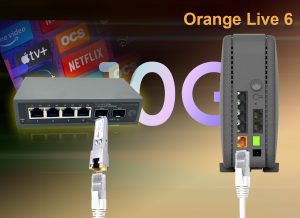 Elfcam® – 10Gb Commutateur Switch Fibre Optique Compatible avec Freebox Ultra, avec 2 Ports 10G SFP+ et 4 Ports 2,5 …