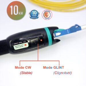 Stylo Optique FTTH VFL, Localisateur Visuel de Laser Rouge (Ref:1164)
