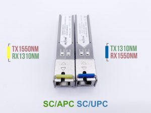 Module SFP 1.25G, Monomode SC, TX1550nm/RX 1310nm – TX1310nm/RX1550nm (Lot 2) (Ref:2155)