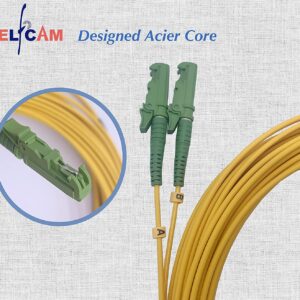 Câble à Fibre Optique E2000/APC à LC/APC OS2 Duplex (Ref:3188)