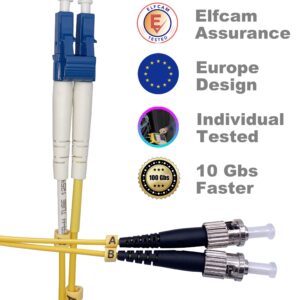 Câble à Fibre Optique ST/UPC à LC/UPC OS2 Duplex (Ref:3949)