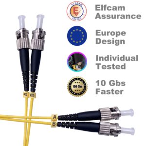 Câble à Fibre Optique ST/UPC à ST/UPC OS2 Duplex (Ref:3981)