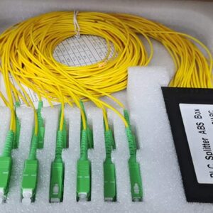 SC/APC PLC Singlemode-Glasfaser-Splitter (1×X) mit ABS-Kunststoffgehäuse (Ref:1856)