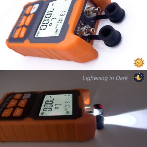 E-200 Mini Photomètre Fibre Optique Testeur de Puissance Câble Optique FTTH, Avec 2mW VFL ( Localisateur Visuel de Défauts…