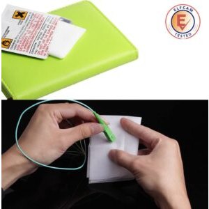 Lot de 50 Papiers de Nettoyage de la Fibre Optique avec l&rsquo;alcohol (Ref:5263)