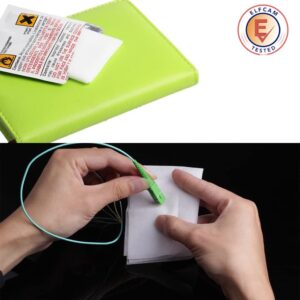 Lot de 50 Papiers de Nettoyage de la Fibre Optique avec l&rsquo;alcohol (Ref:5263)