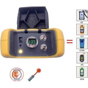 OTDR ELF-4800 pour FTTH, 1310nm / 1550nm / 1625nm 28dB / 26dB, Écran Tactile Portable 4 en 1, Testeur Fibre Optique/Réflec…