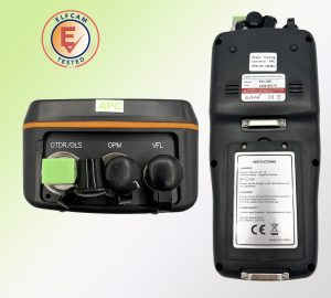 Elfcam® – ELF-290 Mini Réflectomètre à Fibre Optique Portable OTDR Monomode 1310nm / 1550nm, 24dB / 22dB, Portable 4…