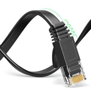 Elfcam® – Câble Ethernet Cat 8, Plat Câble Réseau LAN WAN, 30AWG, 2000Mhz 40Gbps avec Connecteurs RJ45 Haute Qualité…