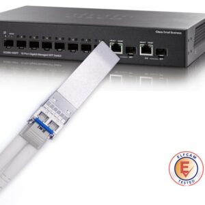 Elfcam® – 10Gb SFP+ Module de Transceiver à Fibre Optique, Connecteur LC/UPC DM (OS2),10GBase-LR SFP+ Module 1310nm,…