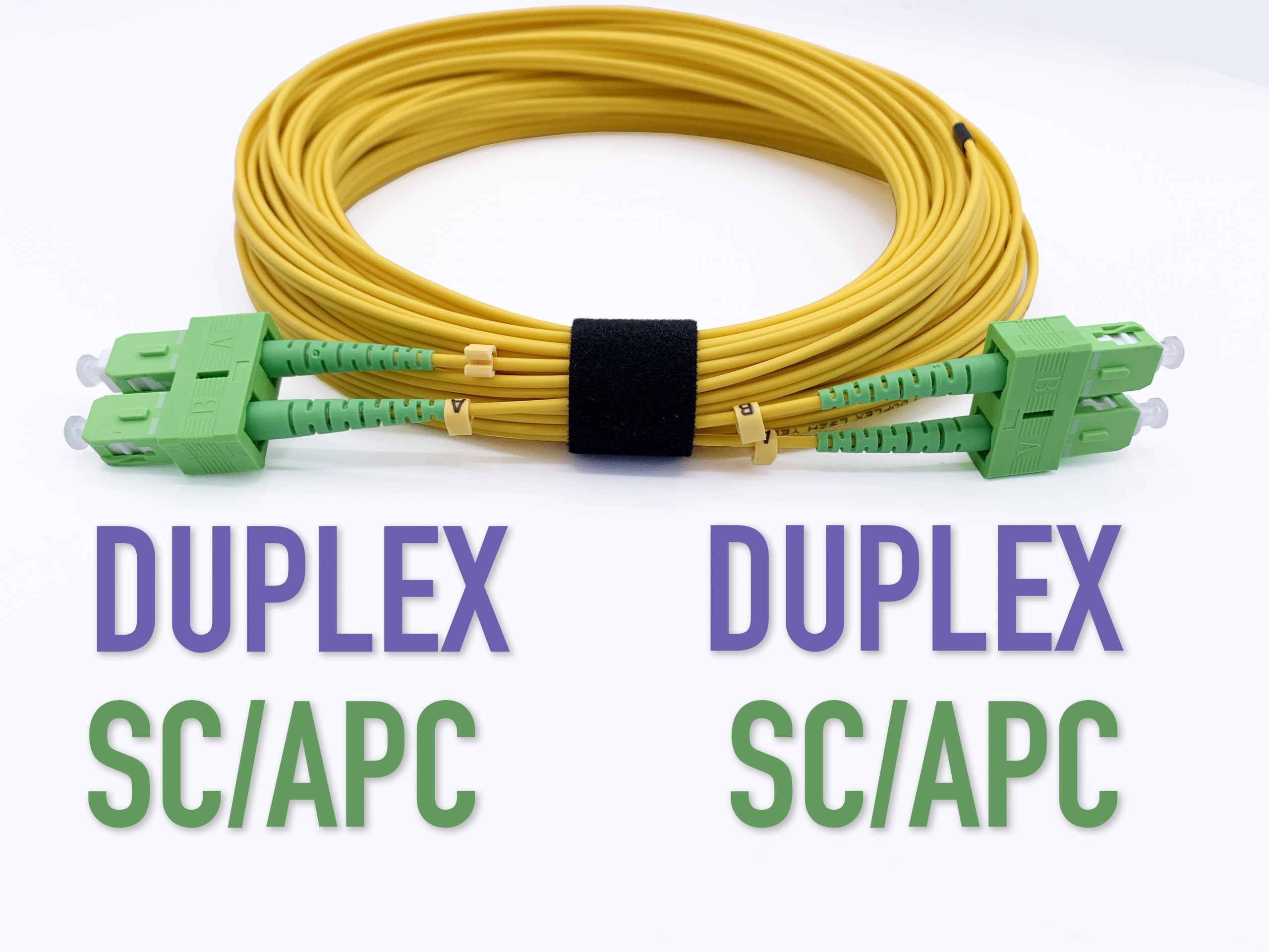 Câble à Fibre Optique SC/APC à SC/APC OS2 Duplex ( vue alternative