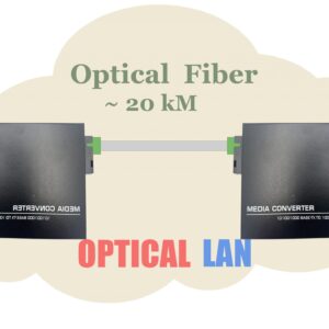 Lot de 2 Convertisseur Fibre Ethernet, Convertisseur de Média SFP Inclus, Jusqu&rsquo;à Une Distance de 20KM sur Fibre Opt…