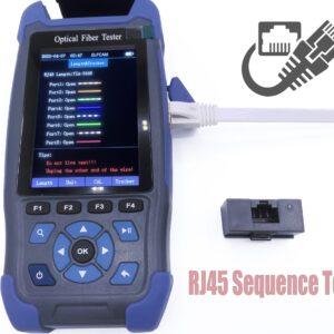 ELF-3800 OTDR pour FTTH, 1310nm / 1550nm 24dB / 22dB, Portable 4 en 1 OTDR + VFL+ OPM + OLS (Ref:5399)