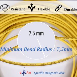 Câble à Fibre Optique ST/UPC à LC/UPC OS2 Duplex (Ref:3949)