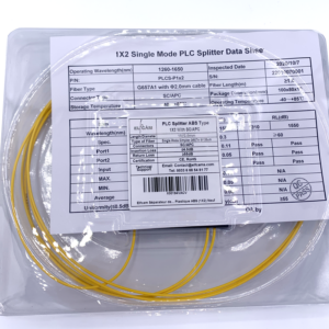 SC/APC PLC Singlemode-Glasfaser-Splitter (1×X) mit ABS-Kunststoffgehäuse (Ref:1856)