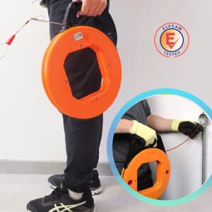 Aiguille Tire-fil de Fer Pour Câbles Fibre Optique (FTTH & FTTx) et Éléctrique, orange (Ref:5027)