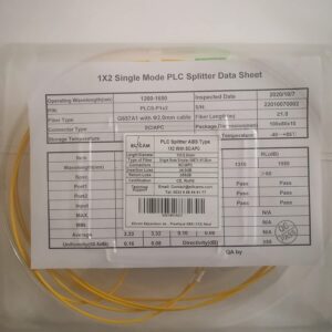 SC/APC PLC Singlemode-Glasfaser-Splitter (1×X) mit ABS-Kunststoffgehäuse (Ref:1856)