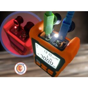 E-200 Mini Photomètre Fibre Optique Testeur de Puissance Câble Optique FTTH, Avec 2mW VFL ( Localisateur Visuel de Défauts…